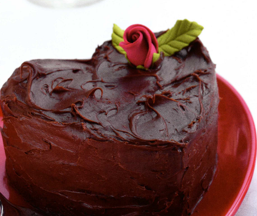 Торт шоколадное сердечко