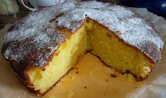 Творожный десерт - кекс с лимонной цедрой