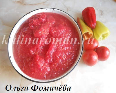 перец в томатном соке на зиму