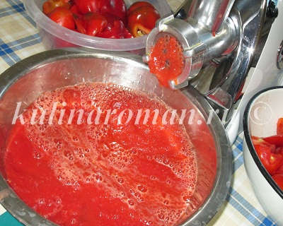 помидоры через мясорубку