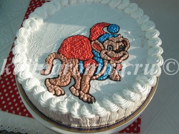 новогодний торт обезьянка