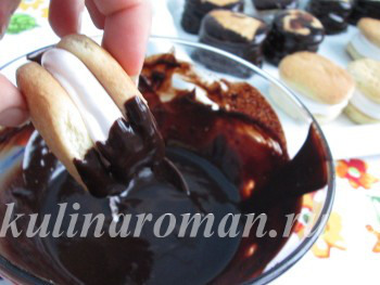 как приготовить печенье в шоколаде
