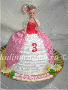 кукла торт из крема