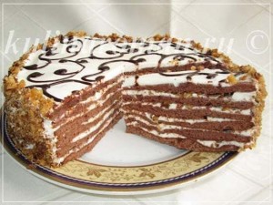 шоколадный медовый торт