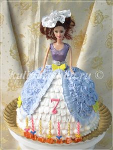 Торт юбка куклы