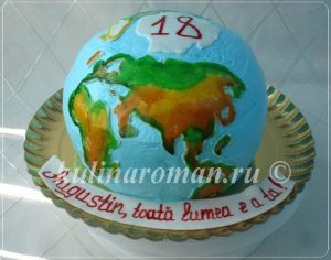 торт земной шар