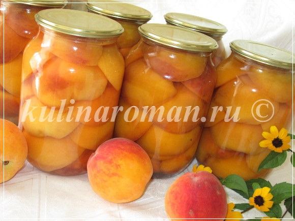 пошаговый рецепт консервированных персиков