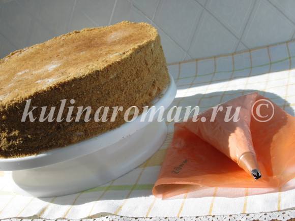 медовый торт с коржами наполеон вкусный