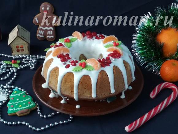 рождественский кекс с сухофруктами и орехами