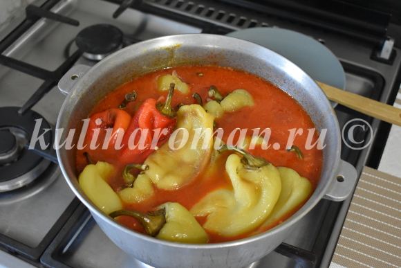 перец болгарский в томатном соусе на зиму
