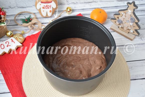 шоколадный бисквит в мультиварке рецепт