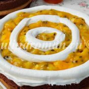 торт с конфитюром манго маракуйя
