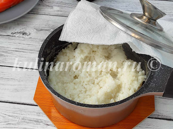 как сварить рис для суши