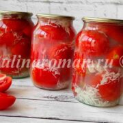 помидоры в снегу с чесноком на зиму